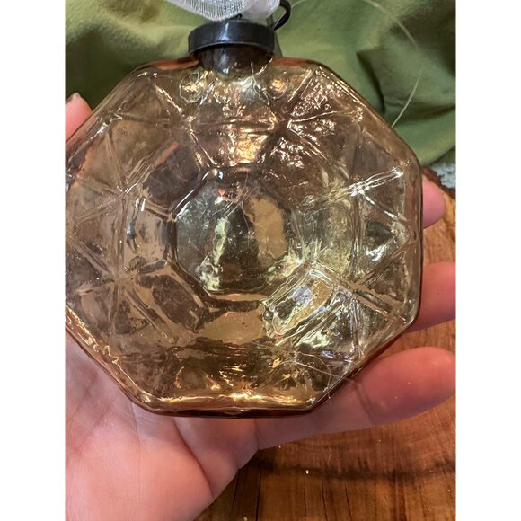 2 kugel style Trimsetter Christmas Maximus Mercury Glass Hexagon Jewel Ornament - Picture 9 of 11